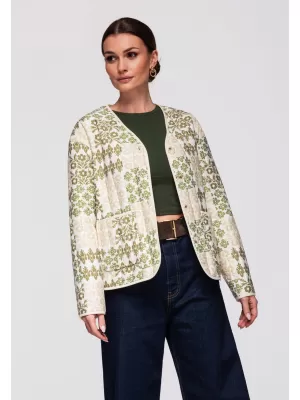 Dámská bunda LARICA OW-JALP-0126 BEIGE/KHAKI
