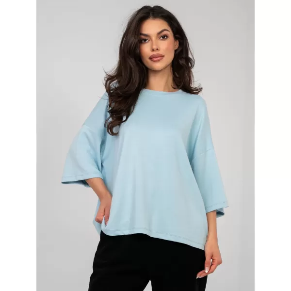  Dámská halenka RUE PARIS RV-BZ-A1188.63 LIGHT BLUE 