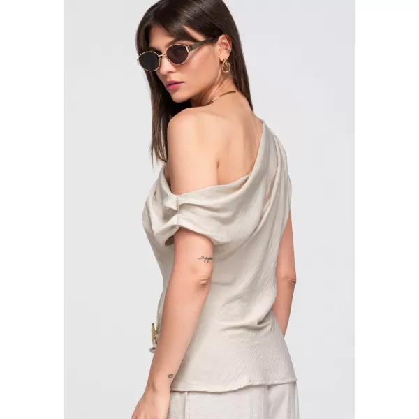  Dámská blůza LARICA OW-TS-E0053 BEIGE 