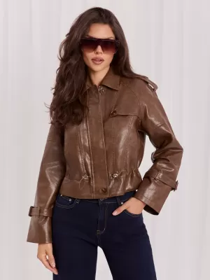 Dámská bunda ITALY MODA IR-KR-AY1007.97P BROWN