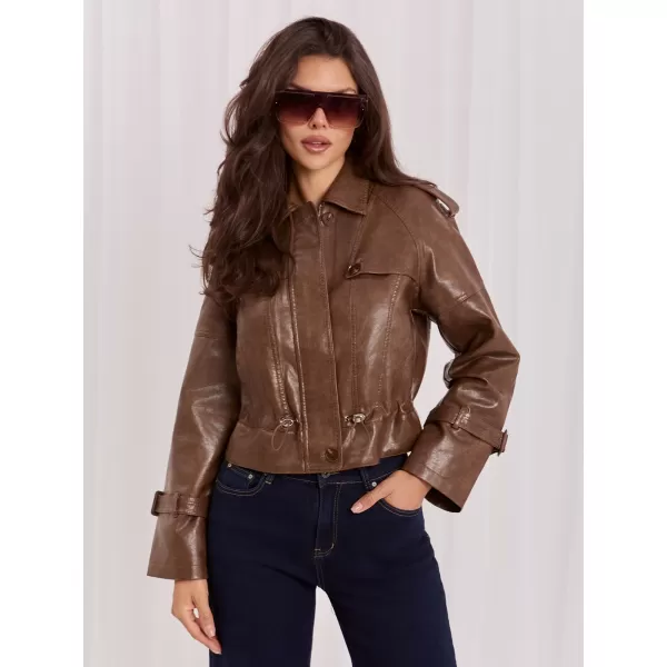  Dámská bunda ITALY MODA IR-KR-AY1007.97P BROWN 