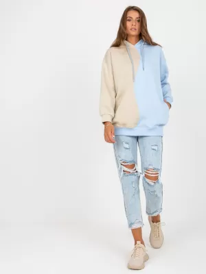 Dámská mikina RUE PARIS RV-BL-8233.32X LIGHT BLUE