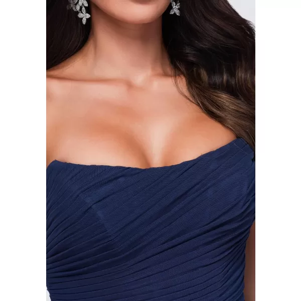  Dámské šaty LARICA LA-OM-DLR437 NAVY BLUE 