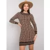 Dámské šaty OCH BELLA TW-SK-BI-ZS5218.50 CAMEL