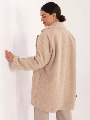 Dámský kabát FACTORY PRICE IT-PL-96965.19 BEIGE