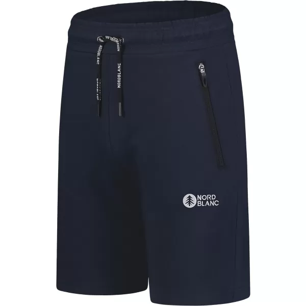  Pánské bavlněné kraťasy NORDBLANC RELAXEDFIT NBSPM8254 TMAVĚ MODRÁ 