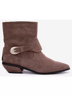 Dámské kovbojky BOTO JJ102P DARK BEIGE