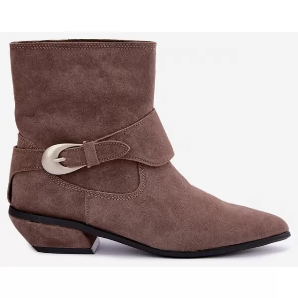  Dámské kovbojky BOTO JJ102P DARK BEIGE 