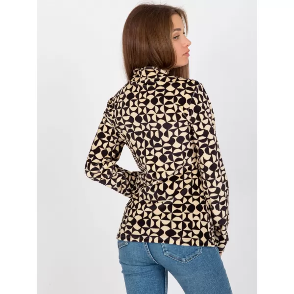  Dámská halenka RUE PARIS RP-BZ-8187-2.06 BLACK AND BEIGE 