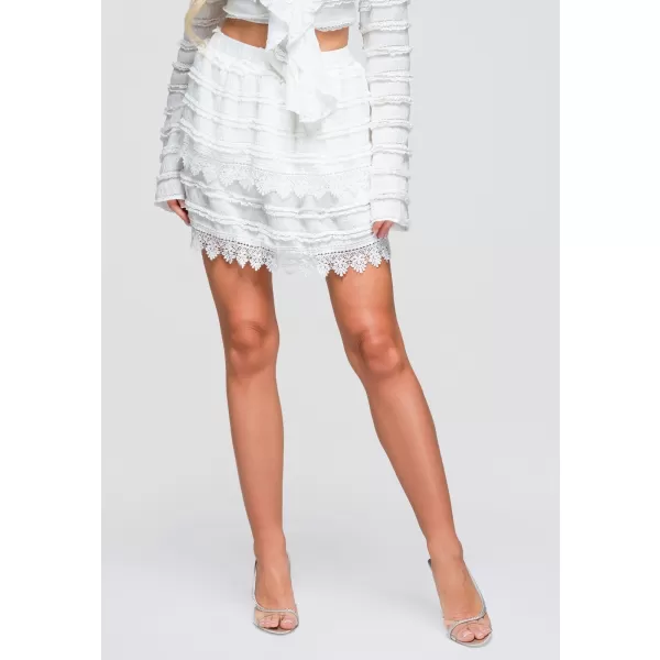  Dámská sukně OMBRE OW-GL-E0015 WHITE 