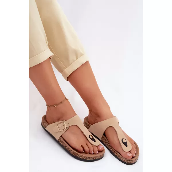  Dámské žabky BOTO 26SD21-101 BEIGE 
