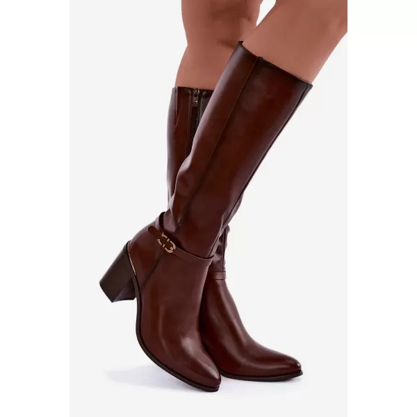  Dámské kozačky SERGIO LEONE KZ-08 BROWN 