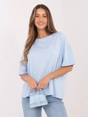 Dámské tričko RUE PARIS RV-BZ-A1230.12 LIGHT BLUE