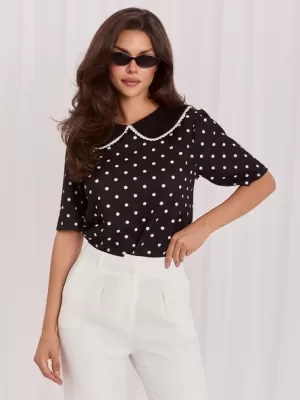 Dámská halenka ITALY MODA MI-BZ-4305.87 BLACK
