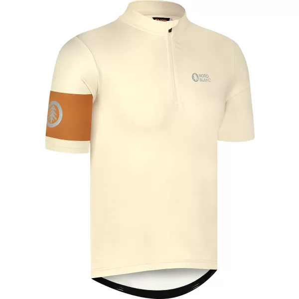  Pánský cyklo dres NORDBLANC CAMEL NBSMF8079 BÉŽOVÁ 