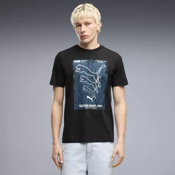  Pánské triko PUMA GRAPHICS BOX TEE 69436601 PUMA BLACK 