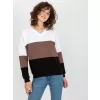 Dámská mikina RUE PARIS RV-BL-8328.72 WHITE-BLACK