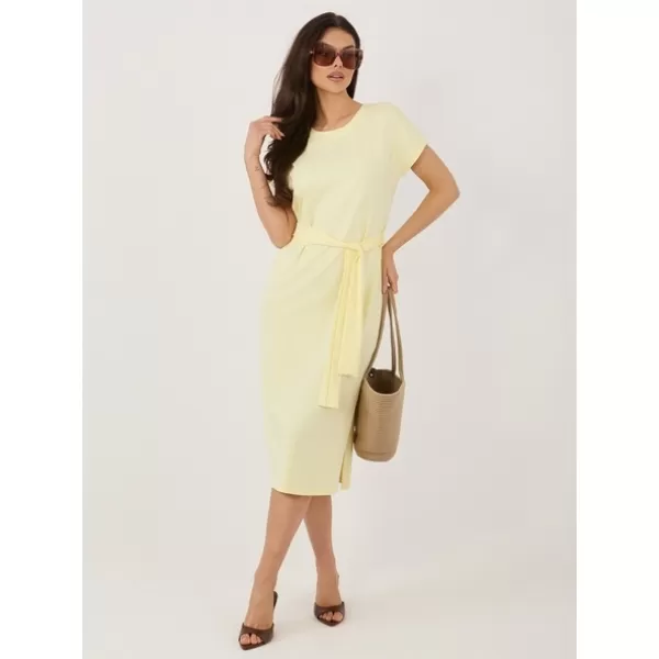  Dámské šaty RUE PARIS RV-SK-A1231.19 BRIGHT YELLOW 