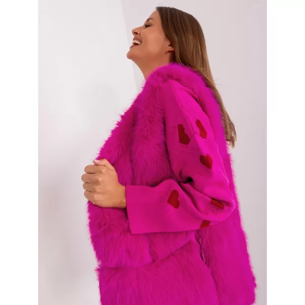  Dámská vesta WOOL FASHION ITALIA AT-KZ-2368.00P FUCHSIA 