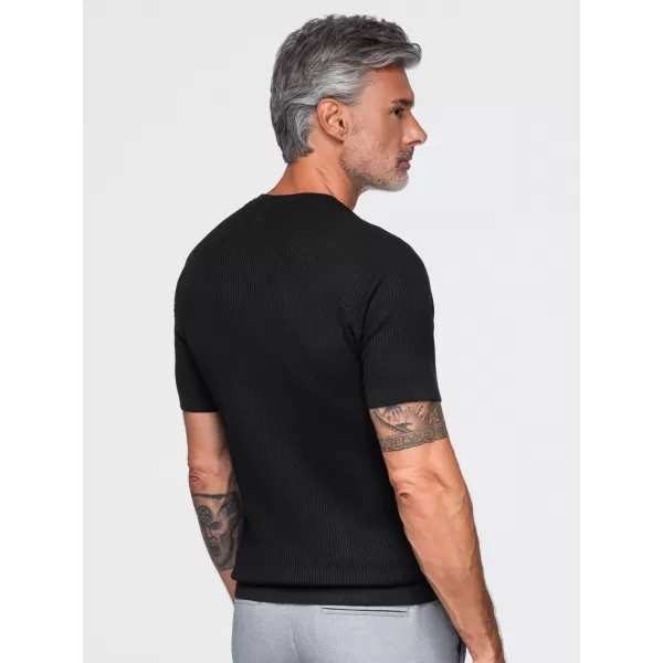  Pánské tričko OMBRE OM-TSCT-0304 BLACK 