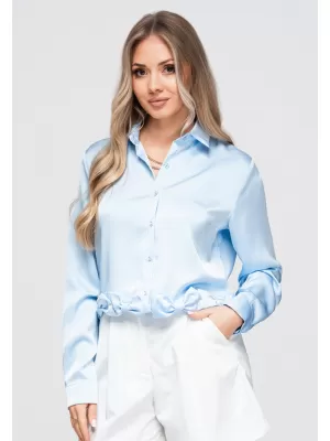 Dámská košile OMBRE OW-SH-E0059 BLUE