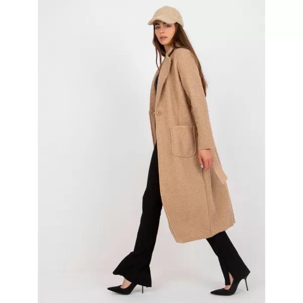  Dámský kabát OCH BELLA TW-PL-BI-5220.63 BEIGE 