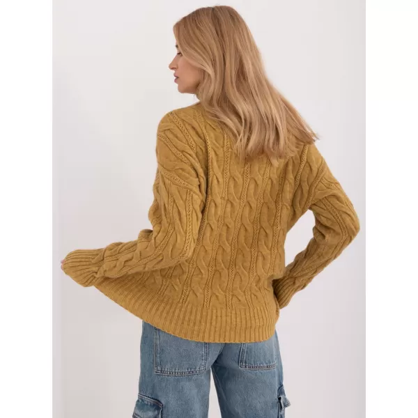 Dámský svetr WOOL FASHION ITALIA AT-SW-23445.00 OLIVE 