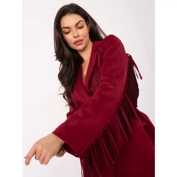  Dámský kabát RUE PARIS IT-PL-5792.33 BURGUNDY 