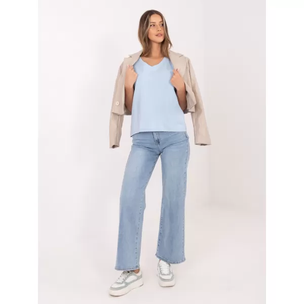  Dámské tričko RUE PARIS RV-BZ-A1268.18 LIGHT BLUE 