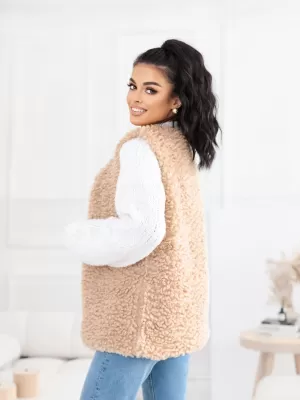 Dámská vesta FACTORY PRICE CS-KZ-14021.96P BEIGE