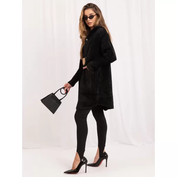  Dámský kabát FACTORY PRICE MBM-PL-1518.95P BLACK 