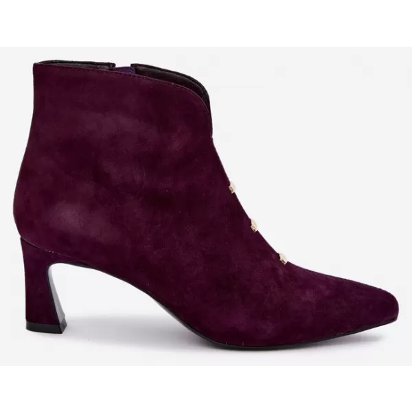  Dámské kotníkové boty D&A CR62-3496 PLUM 