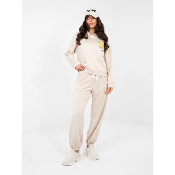  Dámská tepláková souprava RUE PARIS IT-KMPL-22181.29 BEIGE 