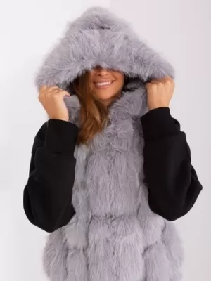 Dámská vesta WOOL FASHION ITALIA AT-KZ-2379.96P GRAY