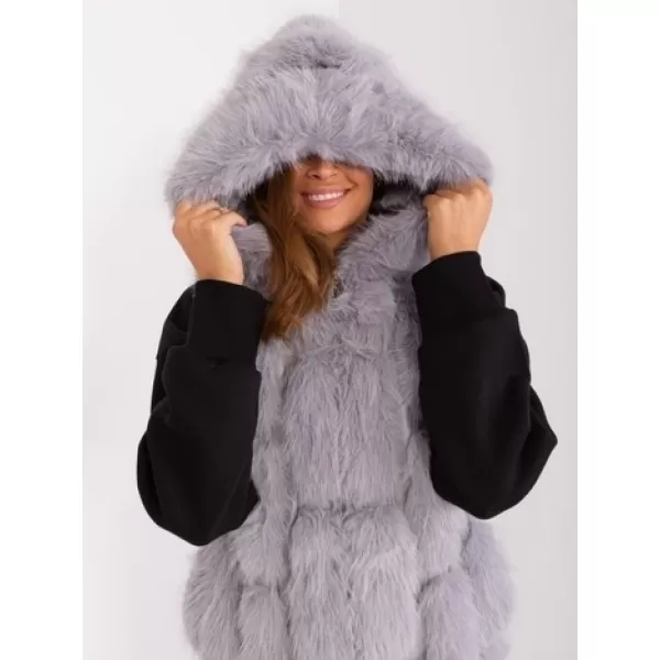  Dámská vesta WOOL FASHION ITALIA AT-KZ-2379.96P GRAY 