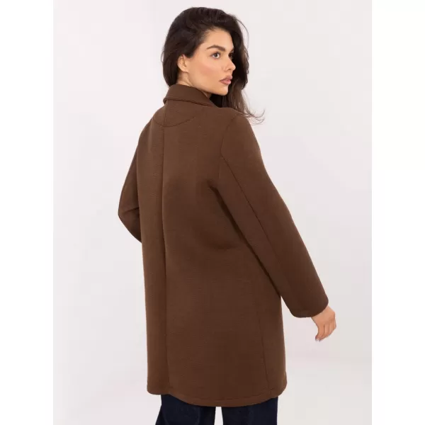  Dámský kabát RUE PARIS IT-PL-FL8153.60 BROWN 