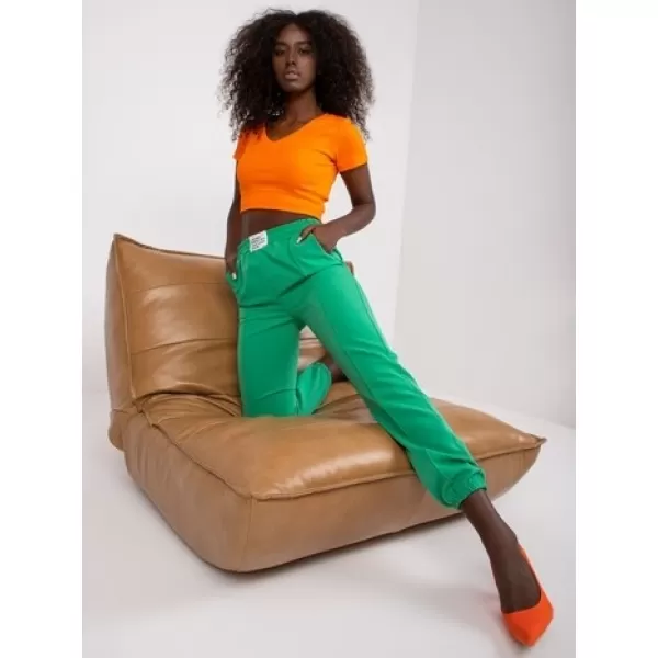  Dámské kalhoty ITALY MODA DHJ-SP-15832.64 GREEN 