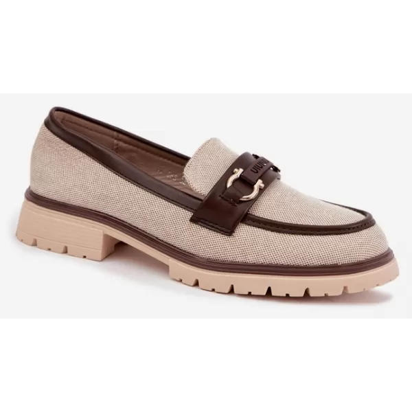  Dámské mokasíny BOTO H8-568 BEIGE-BROWN 