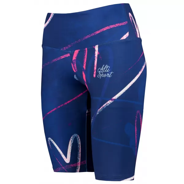  Dámské legíny nad kolena premium (nové velikosti) ALTISPORT VOJ/ALW082LEG06 TMAVĚ MODRÁ 