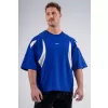 Oversized pump cover tričko NEBBIA PRIMAL 871 BLUE