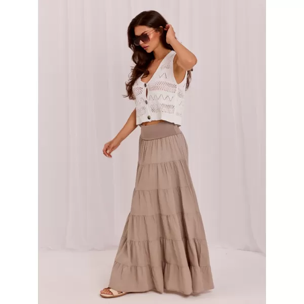  Dámská sukně ITALY MODA IT-SD-FL9357MSL.56 DARK BEIGE 
