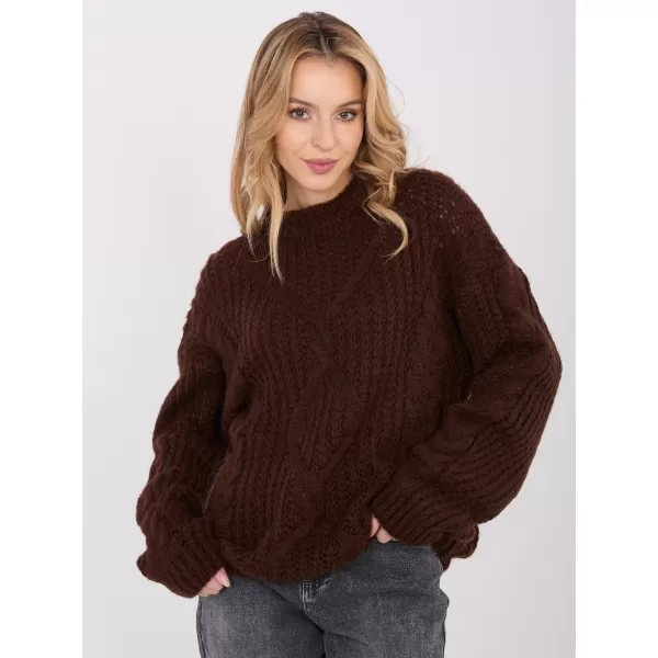  Dámský svetr FACTORY PRICE IN-SW-33831.25 DARK BROWN 