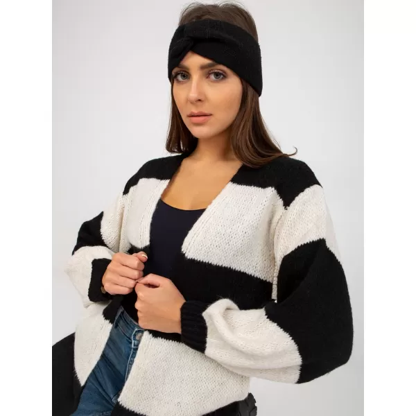  Dámský kardigan OCH BELLA TW-SW-BI-M3022.29X WHITE-BLACK 