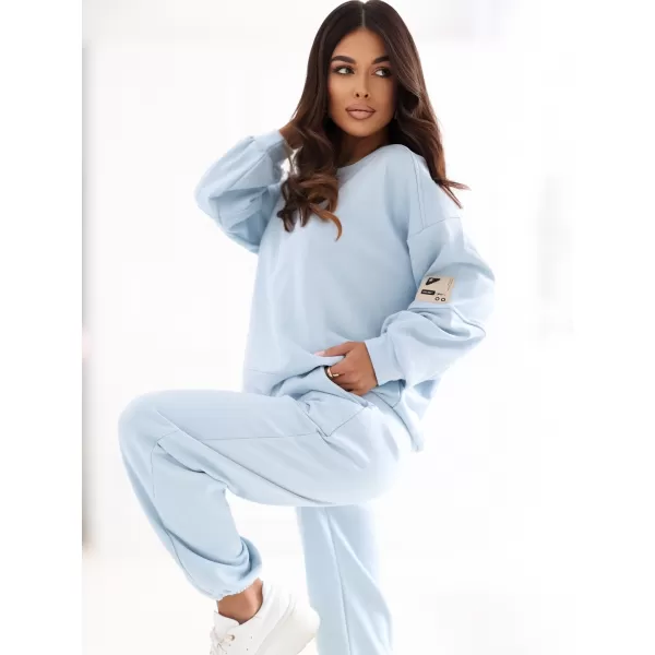  Dámský komplet RUE PARIS RV-KMPL-A1279.82 LIGHT BLUE 