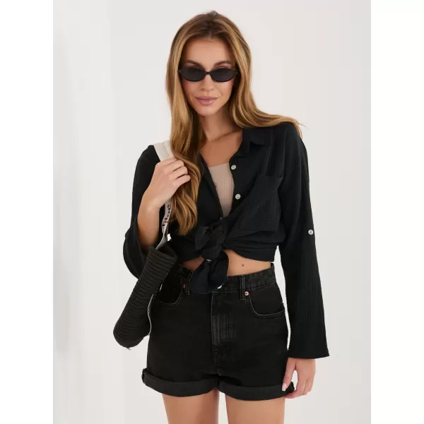  Dámská košile ITALY MODA MI-KS-2337.77 BLACK 