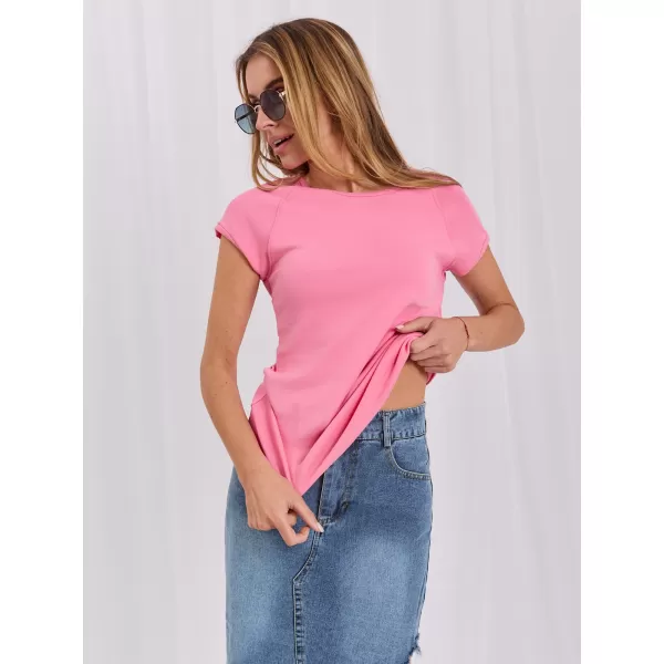  Dámské tričko RUE PARIS RV-TS-A1442.15 PINK 
