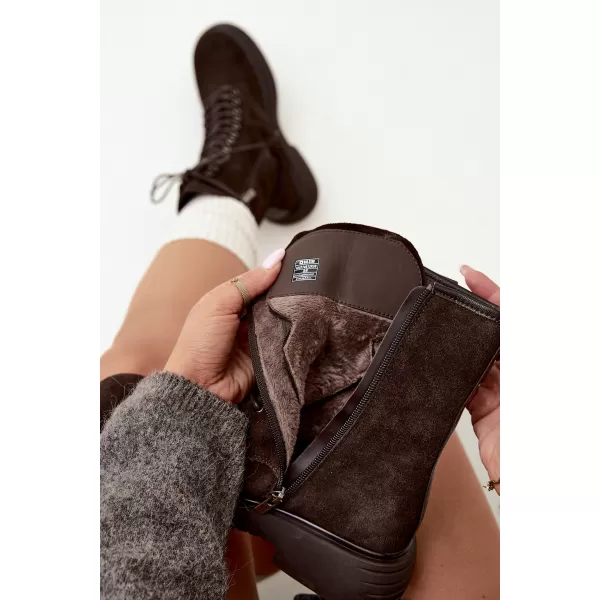  Dámské boty BIG STAR SHOES UU274612 BROWN/BEIGE 
