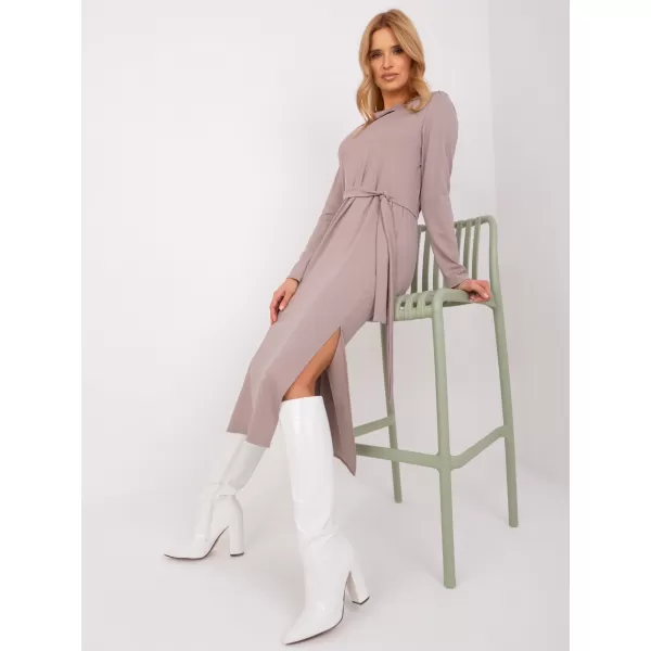  Dámské šaty LAKERTA LK-SK-509447.75P DARK BEIGE 