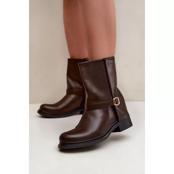  Dámské kotníkové boty BOTO 5859 BROWN 