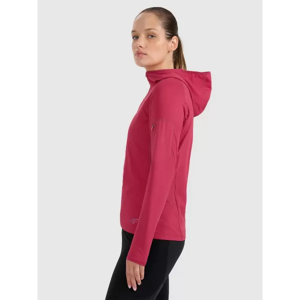  Dámská funkční mikina 4F 4FWAW25TFSWF591 DARK PINK 